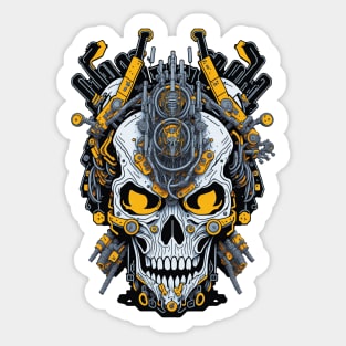 Mecha Skull S03 D81 Sticker